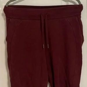 Lululemon Joggers - Burgundy - Size 8